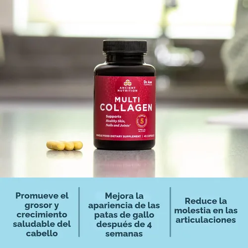 Vista 6 de Ancient Nutrition Cápsulas de colágeno múltiple, 90 unidades + cápsulas de colágeno múltiple, belleza y sueño, 90