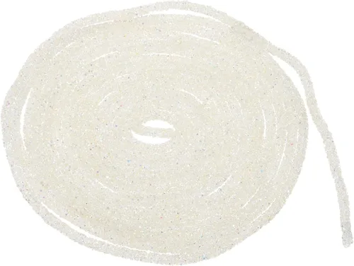 Vista 30 de MECCANIXITY Cuerda de lentejuelas con purpurina de 2.5 yardas, 6mm, 0.24 pulgadas, cuerda de tubo de lentejuelas con diamantes de imitación
