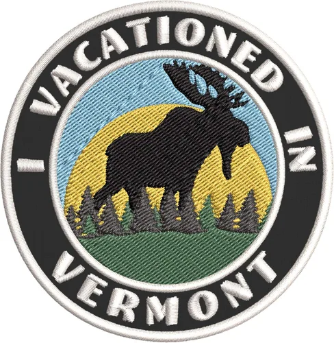 Vista 5 de I Vacationed in Vermont - Parches decorativos bordados de 3.5 pulgadas, para planchar o coser, recuerdos de vacaciones, viajes, aventura, tema