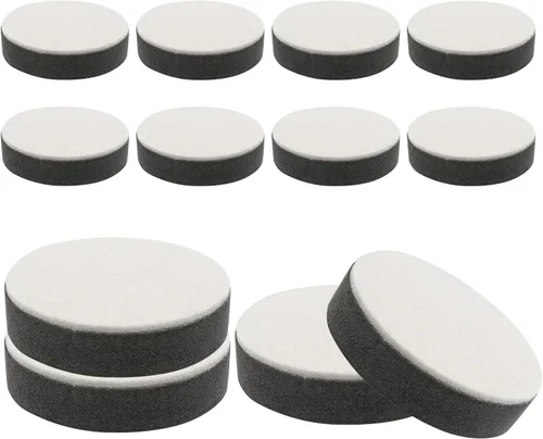 Vista 8 de Biaungdo Juego de 4 piezas de elevadores autoadhesivos para muebles, elevadores redondos para cama y muebles, elevadores resistentes de acero al