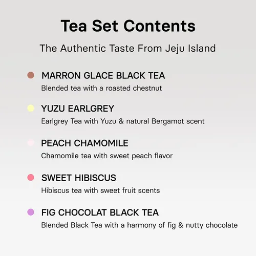 Vista 6 de OSULLOC Colección de té premium (40 unidades, 10 sabores x 4 ea) y variación de té "O" (36 unidades, 6 tipos x 6 ea)