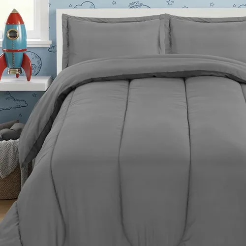 Vista 10 de Utopia Bedding - Juego de edredón de unicornio para todas las estaciones con 2 fundas de almohada, juego de cama de 3 piezas de microfibra cepillada