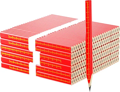 Vista 5 de KR. LIF 110 lápices de carpintero de construcción, lápiz de marcado de carpintero para carpintería, herramienta de marcado de hormigón, lápices