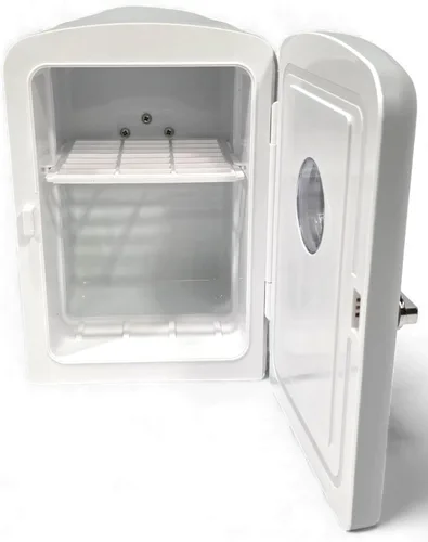 Vista 9 de Frigidaire Mini refrigerador personal retro EFMIS229-Moonbeam, de 6 latas/4L, incluye cable para el hogar y el coche de 12 V, capacidad de 4 litros