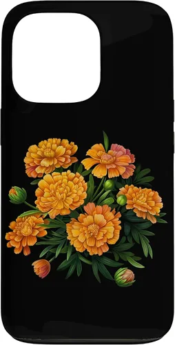 Vista 10 de Vintage Marigold Inspired Flower Case for iPhone 16