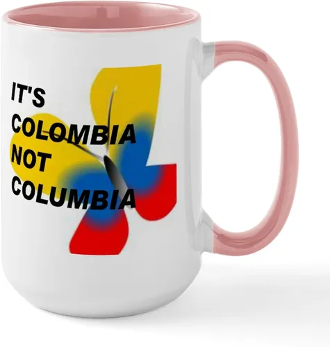 Vista 8 de CafePress - ITS COLOMBIA NOT COLUMBIA - FLAG Mugs - Coffee Mug, Large 15 oz. White Coffee Cup