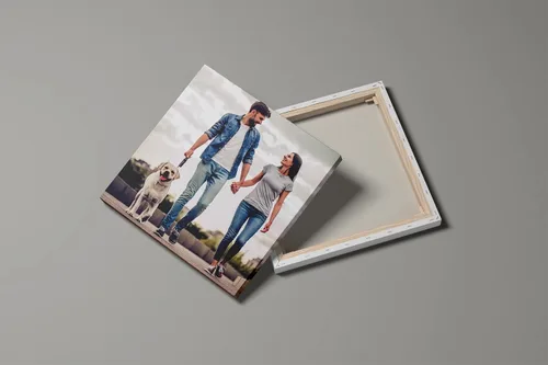 Vista 4 de Woaiting Lienzo personalizado para decorar tus propias fotos, decoración de pared para hombres, regalo de novio, marco de lienzo personalizado