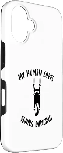 Vista 3 de My Human Loves Swing Dancing - Cat Parent Hobby Lover Case for iPhone 16