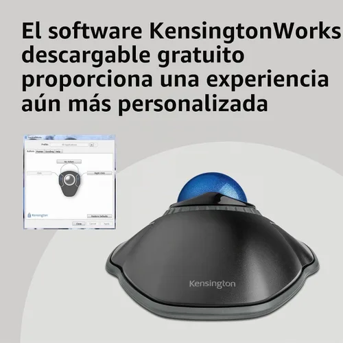 Vista 5 de Kensington Orbit Trackball Mouse con anillo de desplazamiento (K72337US), 4 1/2X5 1/2X2