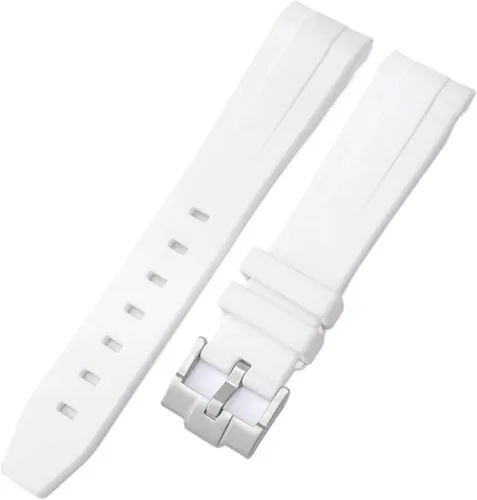 Vista 12 de Correa de camuflaje para Omega Moon Curvo Extremo Pulsera de goma de silicona Hombres Mujeres Sport Watch Band Accesorio 0.787 in