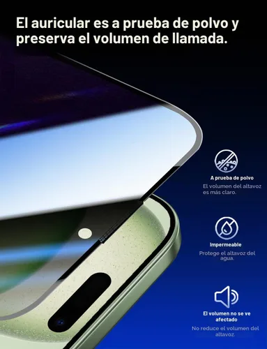 Vista 6 de MAGIC JOHN Paquete de 2 protectores de pantalla de vidrio para iPhone 15