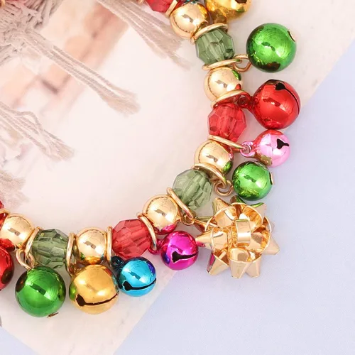 Vista 6 de ZOLEAROPY X-Mas - Pulseras de Navidad para mujer, diseño de cascabeles y cascabeles