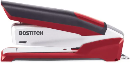 Vista 2 de PaperPro Grapadora accionada por resorte, capacidad para 25 hojas, rojo/blanco (1117)
