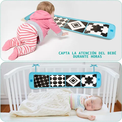 Vista 4 de WOODMAM Juguetes Montessori para bebés de 0 a 6 meses, juguetes educativos sensoriales de aprendizaje 9 en 1 para recién nacidos de 0 a 3-6 meses