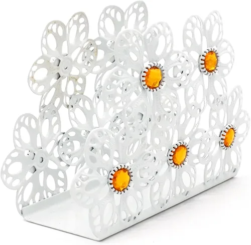 Vista 9 de Servilletero para mesa, marco de metal de mariposa, soporte de decoración de mesa de comedor, dispensador de servilletas ideal para mesas de cocina