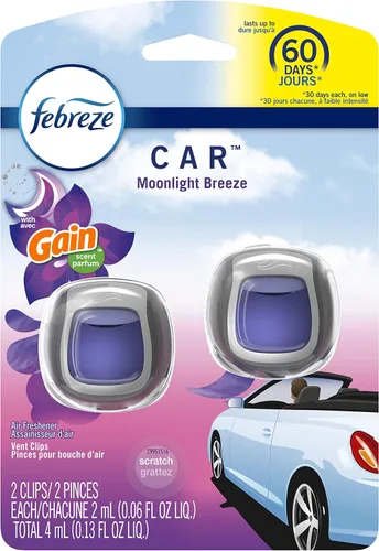 Vista 16 de Febreze Clip de ventilación para automóvil con aroma Downy April Fresh