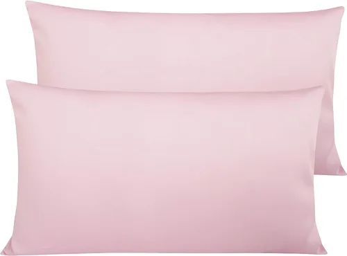 Vista 11 de NTBAY Fundas de Almohada de Algodón Egipcio Queen - Juego de 2, Fundas de Almohada de Algodón de 500 Hilos - Fundas de Almohada Suaves