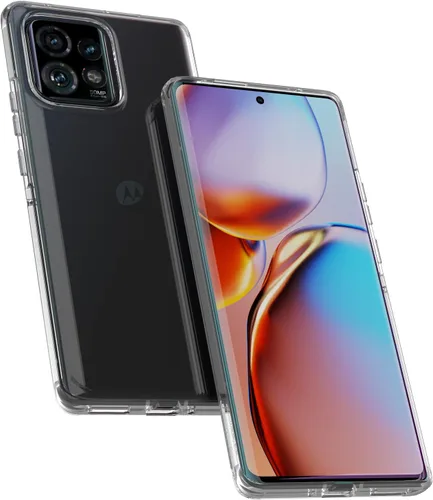 Vista 8 de Motorola Edge (2023) Funda protectora híbrida transparente - Ajuste de precisión, elegante funda para teléfono con absorción de golpes