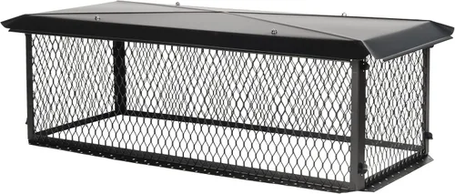 Vista 8 de HY-GUARD Tapa de chimenea multichimenea, 35,56 cm x 53,34 cm x 20,32 cm, acero galvanizado