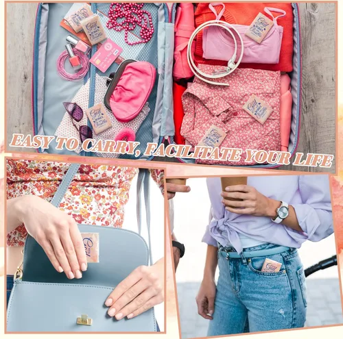 Vista 5 de Karenhi Paquetes de pañuelos cristianos para bolsos, paquetes de pañuelos de boda para invitados, versículos de la Biblia, paquetes de pañuelos