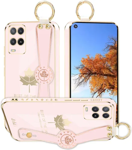 Vista 11 de Funda de teléfono para Oppo A54, funda estética de silicona a prueba de golpes para mujer, funda protectora para Oppo A54, funda delgada con anillo