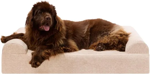 Vista 13 de Barker Beds - Sofá cama ortopédico gigante para perro, almohada superior de 7 pulgadas con cojín de 3 lados, 100-300 libras, espuma viscoelástica
