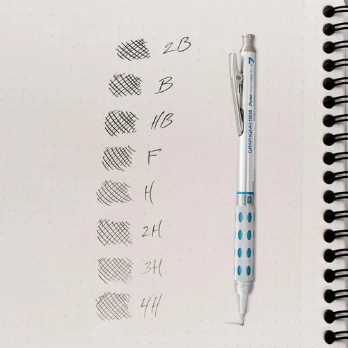 Vista 5 de Minas de Pentel Super Hi-Polymer, Gris