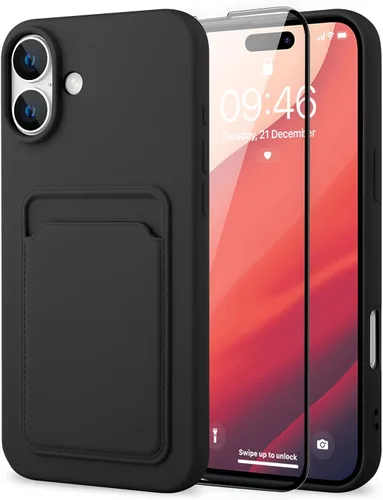 Vista 38 de MZELQ Compatible con iPhone 11 Funda TPU Soporte para Tarjetas Cubierta de Billetera, Protección de Cámara + Protector de Pantalla Funda Suave