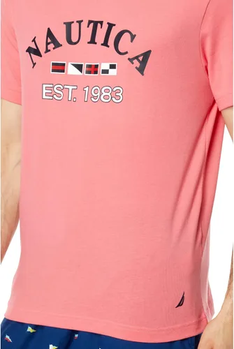 Vista 3 de Nautica Camiseta de dormir con logotipo gráfico para hombre