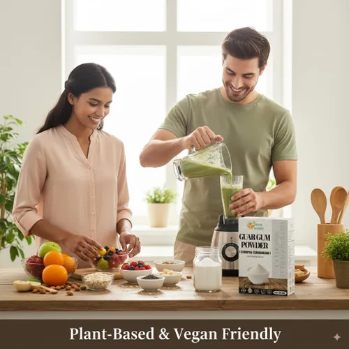 Vista 4 de Herbs Botanica Polvo de goma Guar de 8 onzas Espesante y estabilizador natural de grado alimenticio Polvo sin gluten para hornear, cocinar