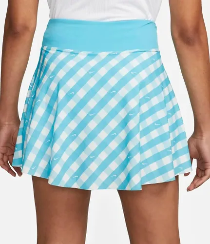 Vista 4 de Nike Dri-FIT Club - Falda de tenis estampada para mujer, azul báltico, talla XL, Turquesa