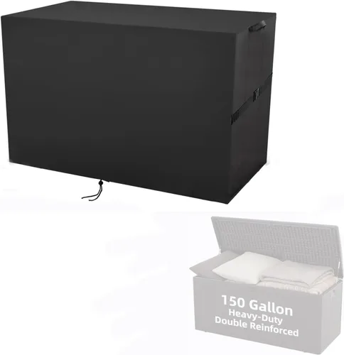 Vista 15 de Cubierta de Caja de Almacenamiento Exterior, Cubierta Impermeable de Resina para Contenedor de Almacenamiento, Cubiertas de Caja de Cubierta