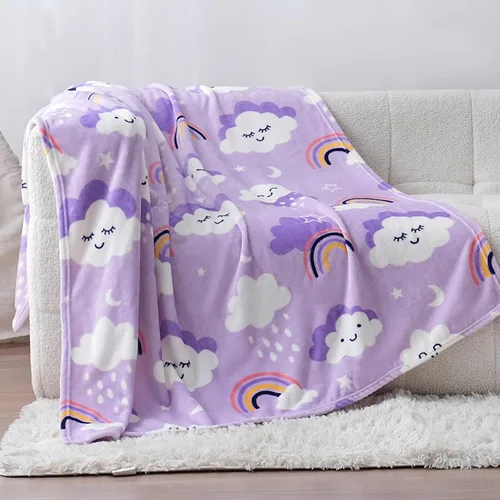 Vista 11 de SOCHOW Manta de Vellón con Diseño de Carro Camión Lindo para Niños y Niñas, Manta de Franela Suave Ligera Acogedora y Cálida para Cama de Niños