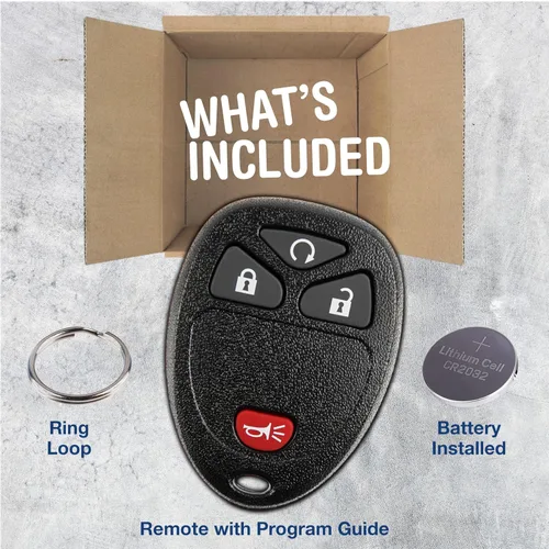 Vista 2 de KeylessOption Reemplazo de llavero de coche con control remoto de entrada sin llave para 15913421 con llave