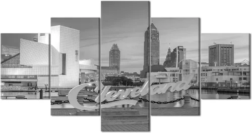 Vista 52 de Impresión fotográfica de paisajes oceánicos en blanco y negro, obra de arte en lienzo de paisaje marino, estirado y enmarcado, lienzo de ojo