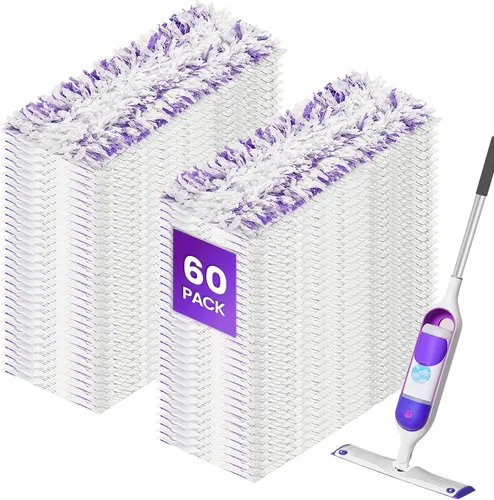 Vista 12 de 50 almohadillas desechables para mopa Swiffer Power Mop Pads Paquete de 50 púrpura