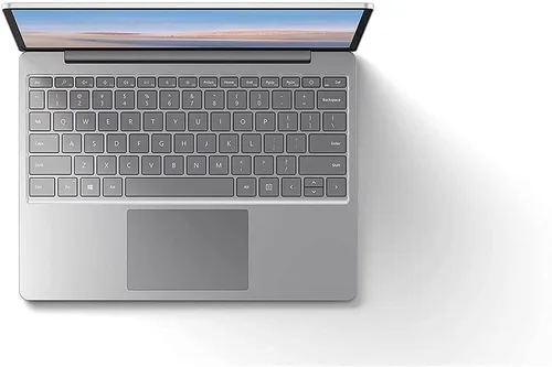 Vista 3 de Microsoft Surface Laptop Go 12.4" portátil con pantalla táctil, Intel Quad-Core i5-1035G1, 4 GB de RAM, 64 GB eMMC, cámara web, Win 10, Bluetooth