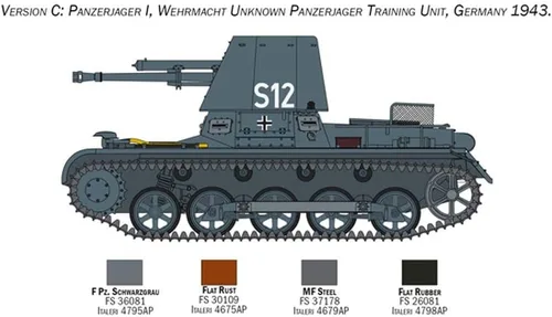 Vista 6 de Italeri 6577S 1:35 Panzerjager I Ger Hunter Edificio, Construcción, Fabricación de modelos de soporte, manualidades, aficiones, pegado, plástico