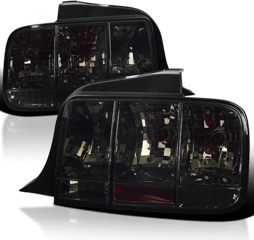 Vista 9 de SPEC-D TUNING Luces traseras secuenciales rojas compatibles con Ford Mustang 2005-2009, conjunto de par izquierdo + derecho rojo (Red Lens)