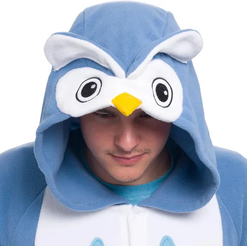Vista 3 de Adult Onesie Halloween Costume - Animal and Sea Creature - Plush One Piece Cosplay Suit for Adults, Women and Men FUNZIEZ!