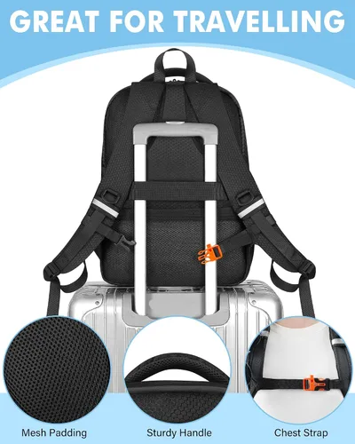 Vista 8 de PEKREWS - Funda para DJI Mini 3 / Mini 4 Pro, para RC 2, controlador RC-N3/N2/N1 Fits 15.6'' Laptop, Expandable 30 L Drone Backpack, Waterproof
