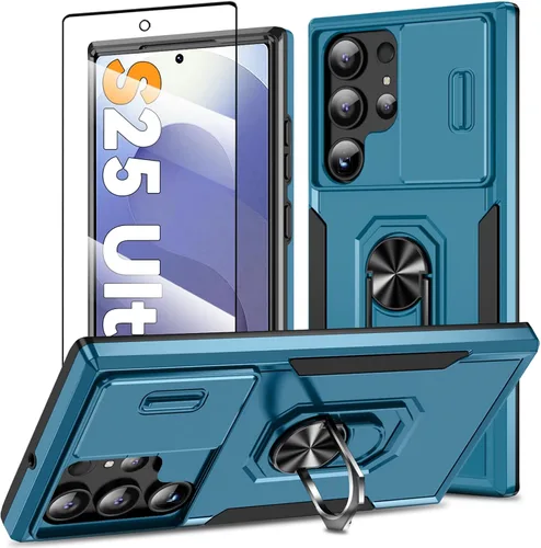 Vista 37 de Funda magnética para Samsung Galaxy Note 20 Ultra con soporte de anillo [con protector de pantalla] [Compatible con carga inalámbrica MagSafe] Funda