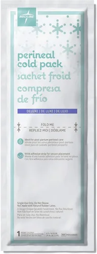 Vista 7 de Medline Almohadilla perineal absorbente 2 en 1 y paquetes de hielo frío instantáneo para cuidado posparto (8 unidades). Esencial listo para usar
