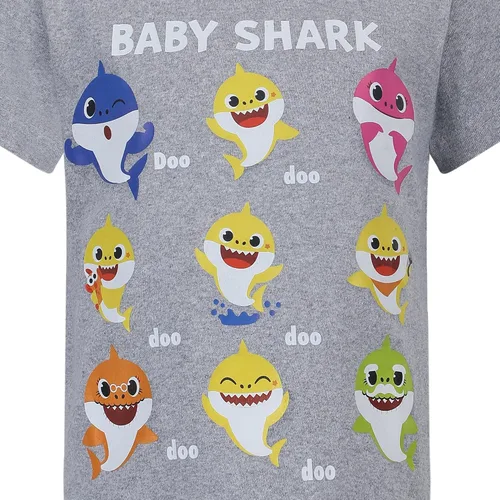 Vista 4 de Nickelodeon Conjunto de camiseta y pantalón corto de tiburón para bebés niños pequeños