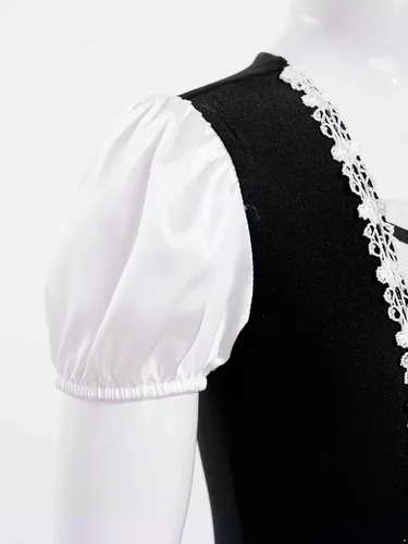 Vista 5 de CHICTRY Girls Frech Maid Costume Anime Maid Dress Halloween Cosplay Fancy Party Dance Dresses