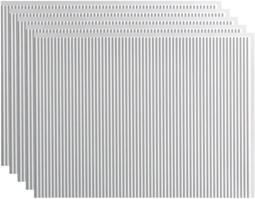 Vista 28 de FASÄDE Panel decorativo de mosaicos de vinilo en bermuda bronce (muestra de 6x6 pulgadas)