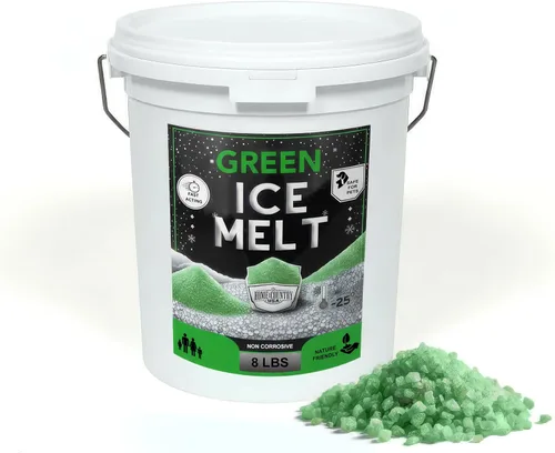 Vista 3 de Peach Country Blue Ice Melt -25°F Efectivo, anticongelante seguro para mascotas y ecológico, gránulos de acción rápida para entradas de vehículos