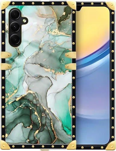 Vista 101 de Funda compatible con Samsung Galaxy A03S 4G, TPU suave de lujo y parte trasera de policarbonato duro para niñas y mujeres, funda protectora a prueba