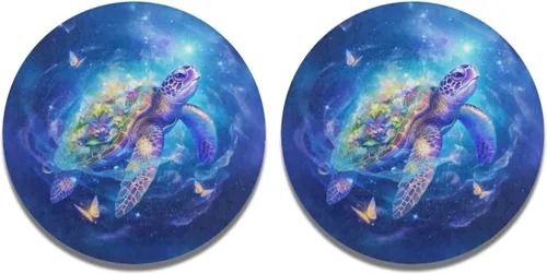 Vista 38 de AFPANQZ 250 Years Print Car Coasters for Cup Holders Absorbent Car Accessories 2.8" Car Cup Holder for Women 2 Pack