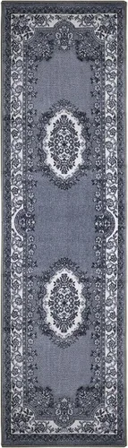 Vista 6 de Superior Alfombra antideslizante Seraphina para interiores, lavable y negro-blanco